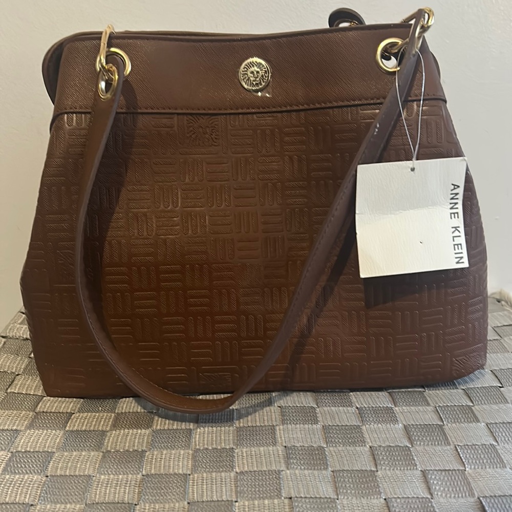 Anne Klein Chocolate Shoulder Bag NWT